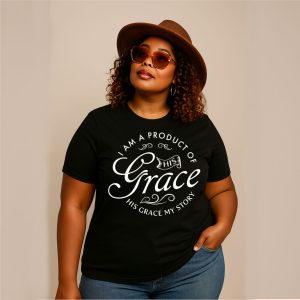 Product of Grace Black Tee