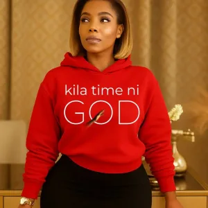 Kila Time Ni God Red Hoodie
