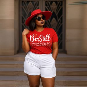 Be still and Know Red Tee