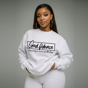 GODFIDENCE White Sweatshirt