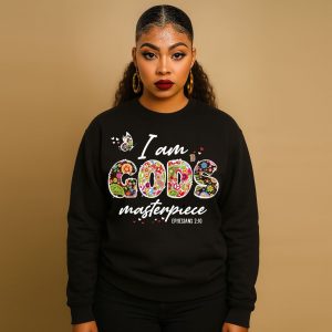 God's Masterpiece Black Sweatshirt