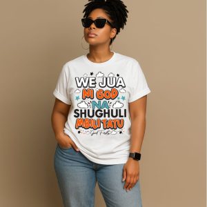 We Jua Ni God White Tee